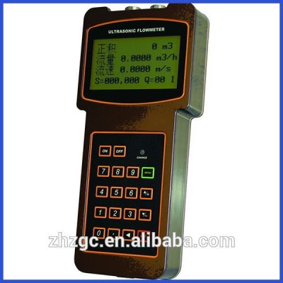 Hot sales handheld water flow meter/handheld ultrasonic flow transmitter